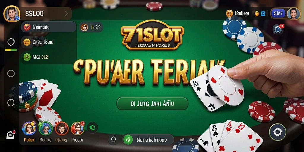 Tampilan menarik dari gameplay Poker di 171SLOT.