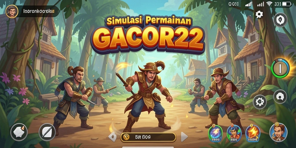 Tampilan gameplay GACOR22 yang menawan dan interaktif.