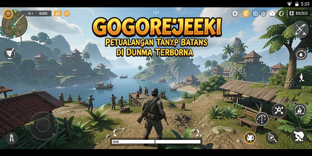 Screenshot gameplay GOGOREJEKI menampilkan momen seru dalam dunia terbuka.