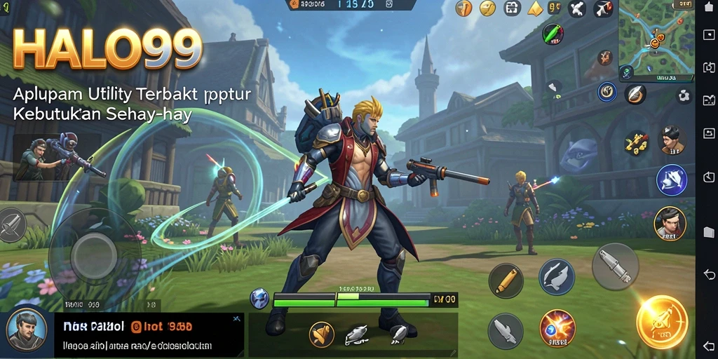 Screenshot utama HALO99 menampilkan tampilan antarmuka pengguna yang intuitif.