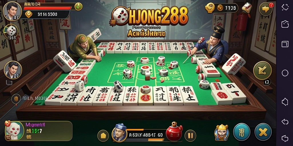 Tangkapan layar utama MAHJONG288 menampilkan aksi seru dan grafis mengesankan.