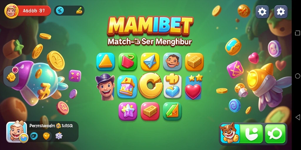 Gameplay seru MAMIBET dalam aksi mencocokkan objek.