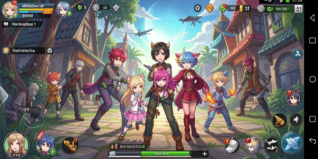 Tampilan gameplay seru dari MERDEKA138 dengan karakter Anime yang dinamis.