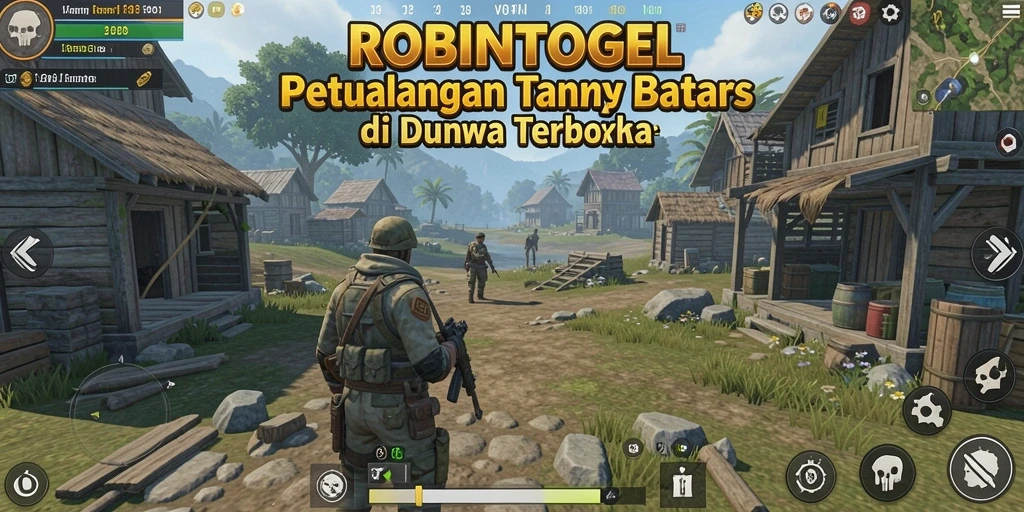Tampilan gameplay <strong>ROBINTOGEL</strong> di dunia terbuka yang menakjubkan.