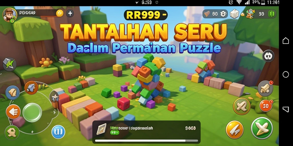 Tampilan gameplay RR999 yang memikat dengan tantangan puzzle.