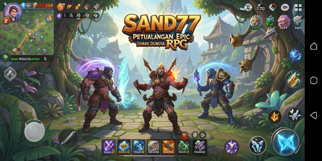 Gameplay RPG yang mendebarkan dengan petualangan epik.