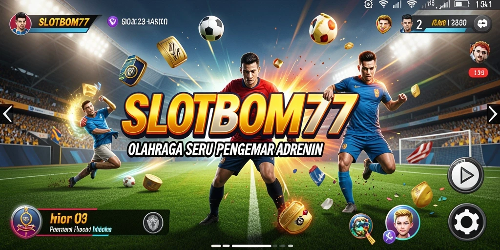 Tampilan dinamis dari berbagai olahraga dalam SLOTBOM77.