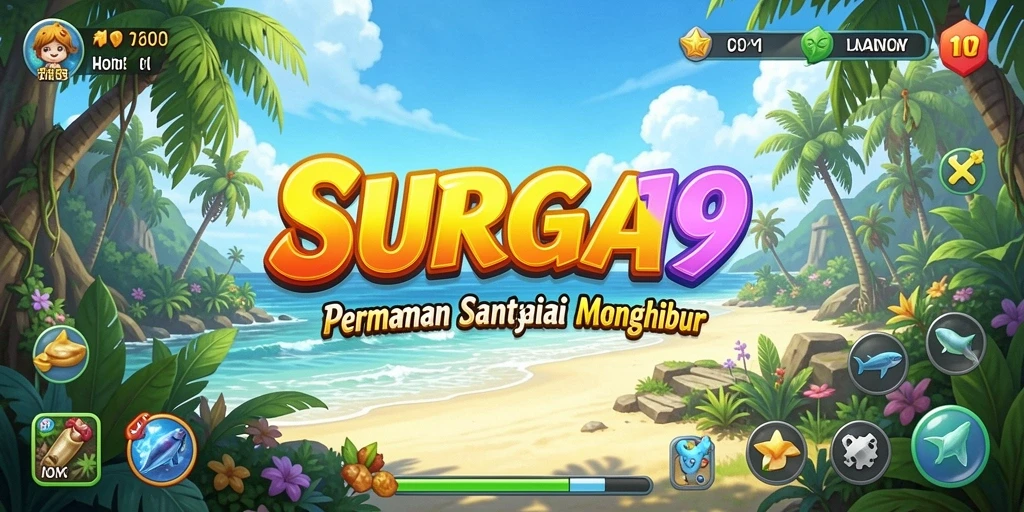 Tampilan screenshot game SURGA19 yang menampilkan gameplay santai dan seru.