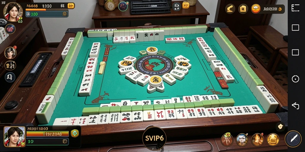 Tampilan gameplay SVIP6 yang menarik dan penuh tantangan Mahjong.