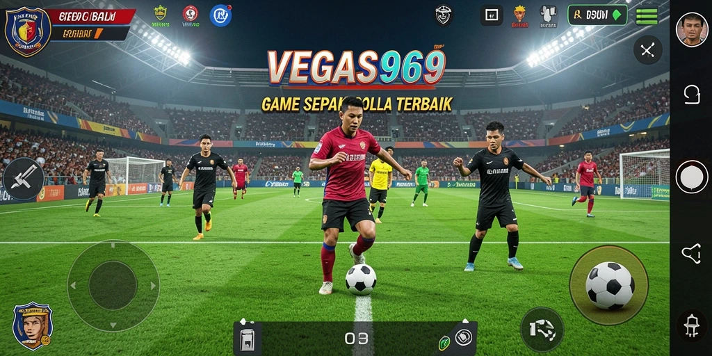 Tampilan gameplay menarik dalam permainan sepak bola VEGAS969.
